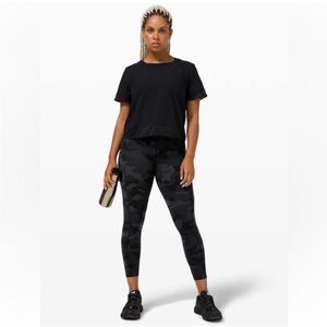 nwot Lululemon Fast and Free II 25" Non-Reflective Nulux
Heritage CamoDeepCoal 6